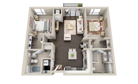 71 France Edina MN 2 Bedroom 2 Bath loft